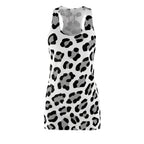 Black & White Dress - Fitted Scoop Neck Bodycon Dress