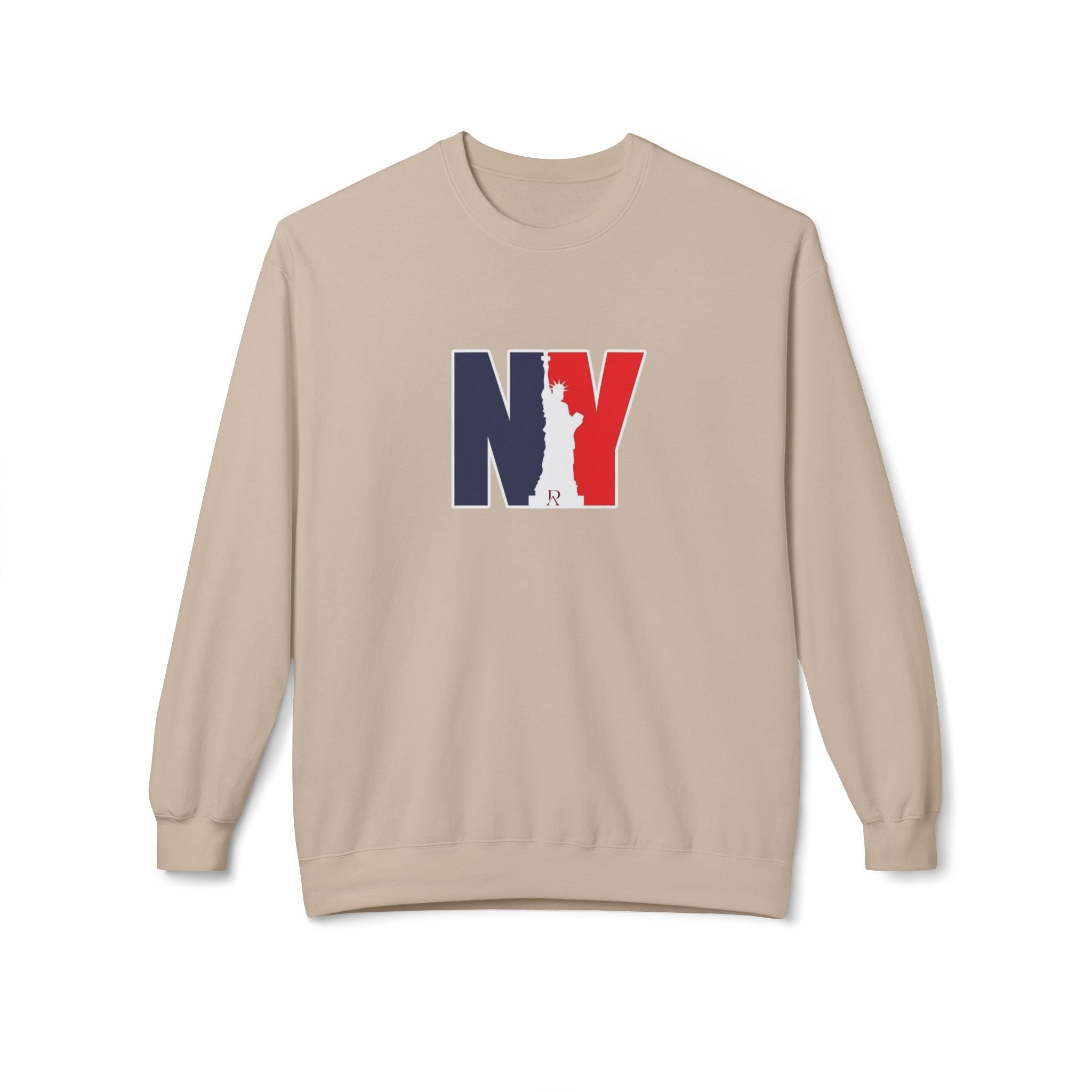NY Statue of Liberty Silhouette Sweatshirt | New York Flag Colours