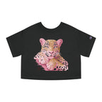 Pink Leopard Crop Tee