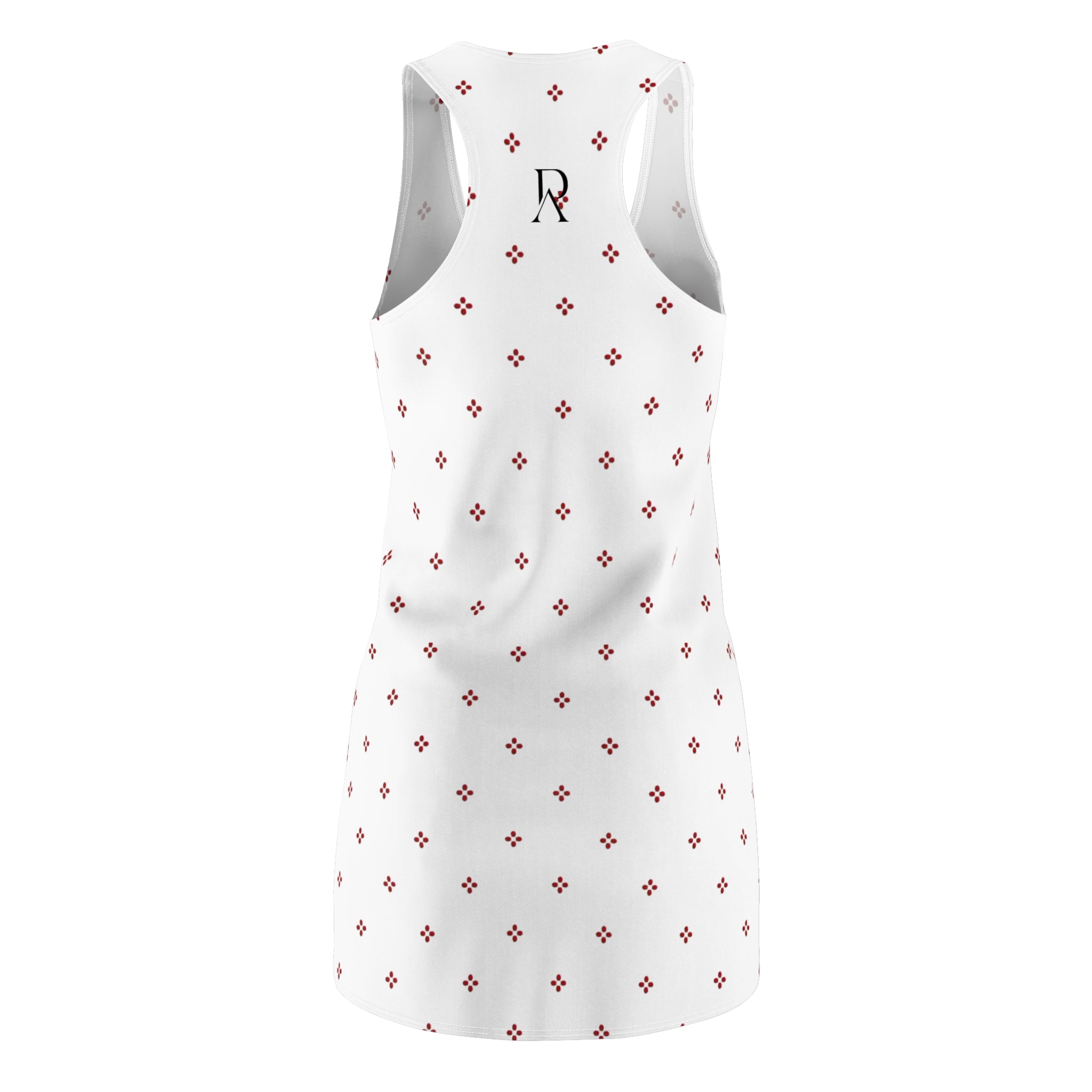 Minimal Red Floral Dress