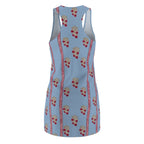 Floral Dress — Light Blue Cherry Blossom