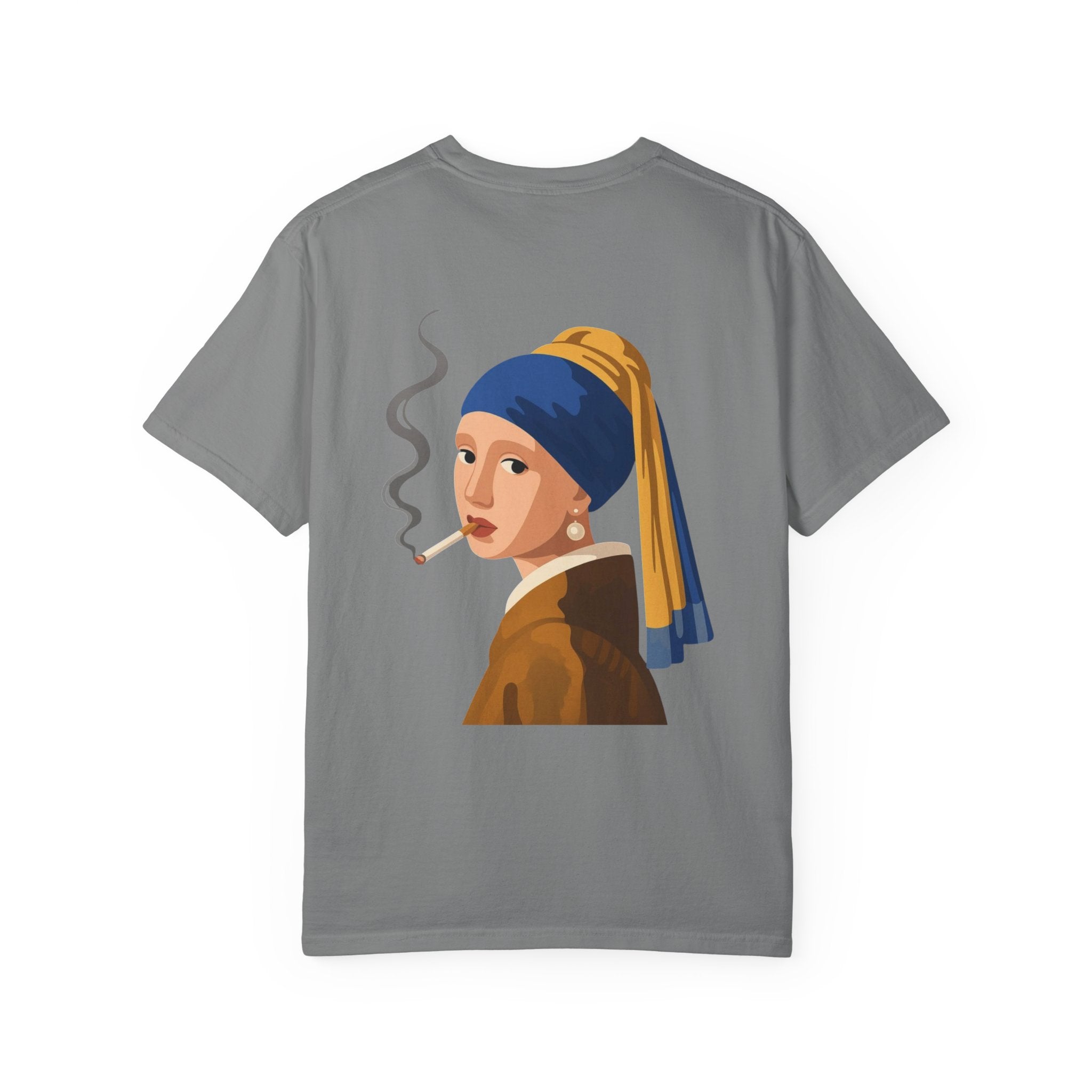 Smoking Girl with Pearl Tee