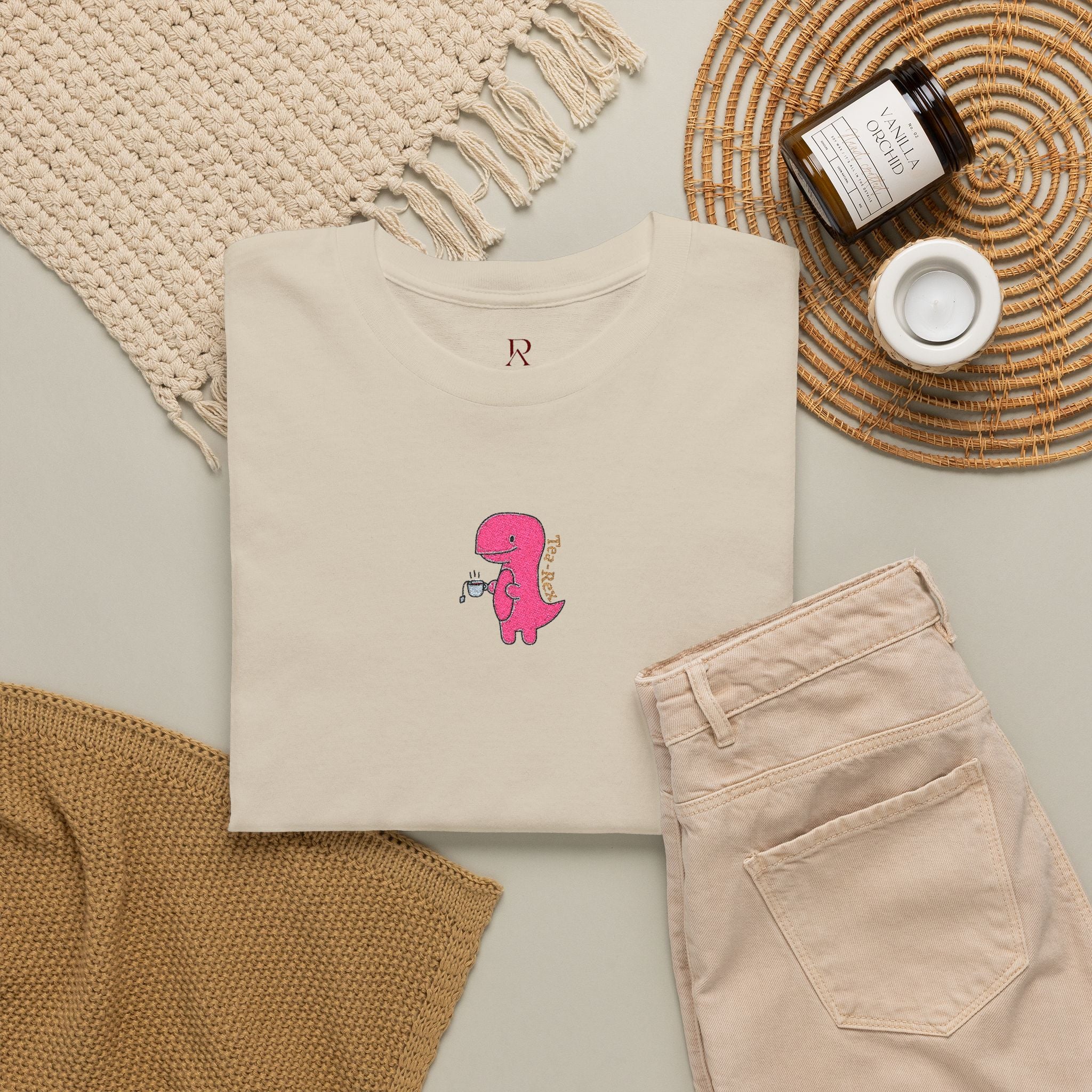 Embroidered Tea Rex T-Shirt