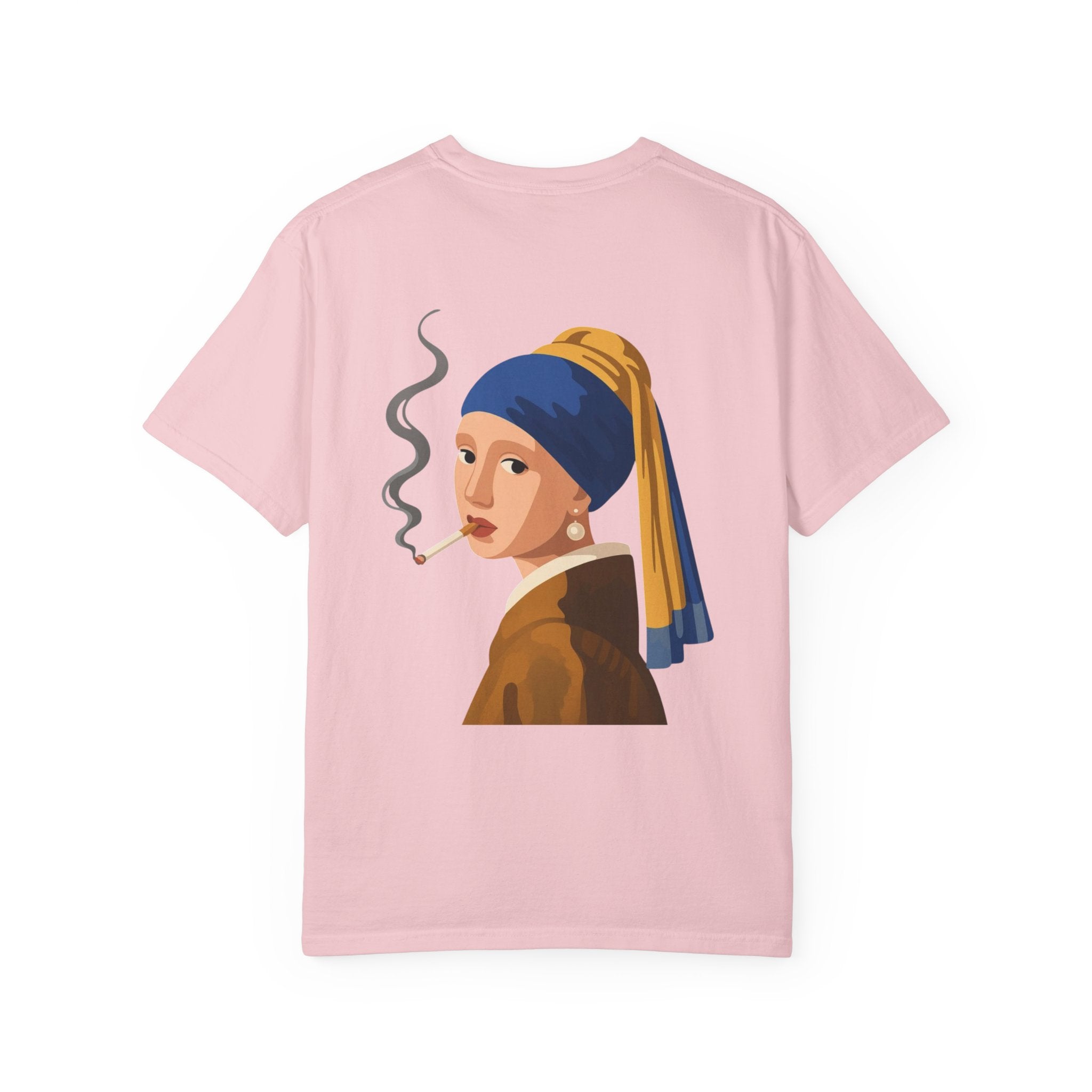 Smoking Girl with Pearl Tee