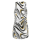Gold & Black Marble Dress