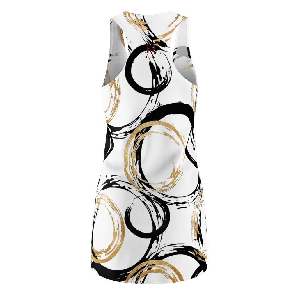 Gold & Black Circles Dress