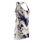 Marbled Navy & Cream Dress