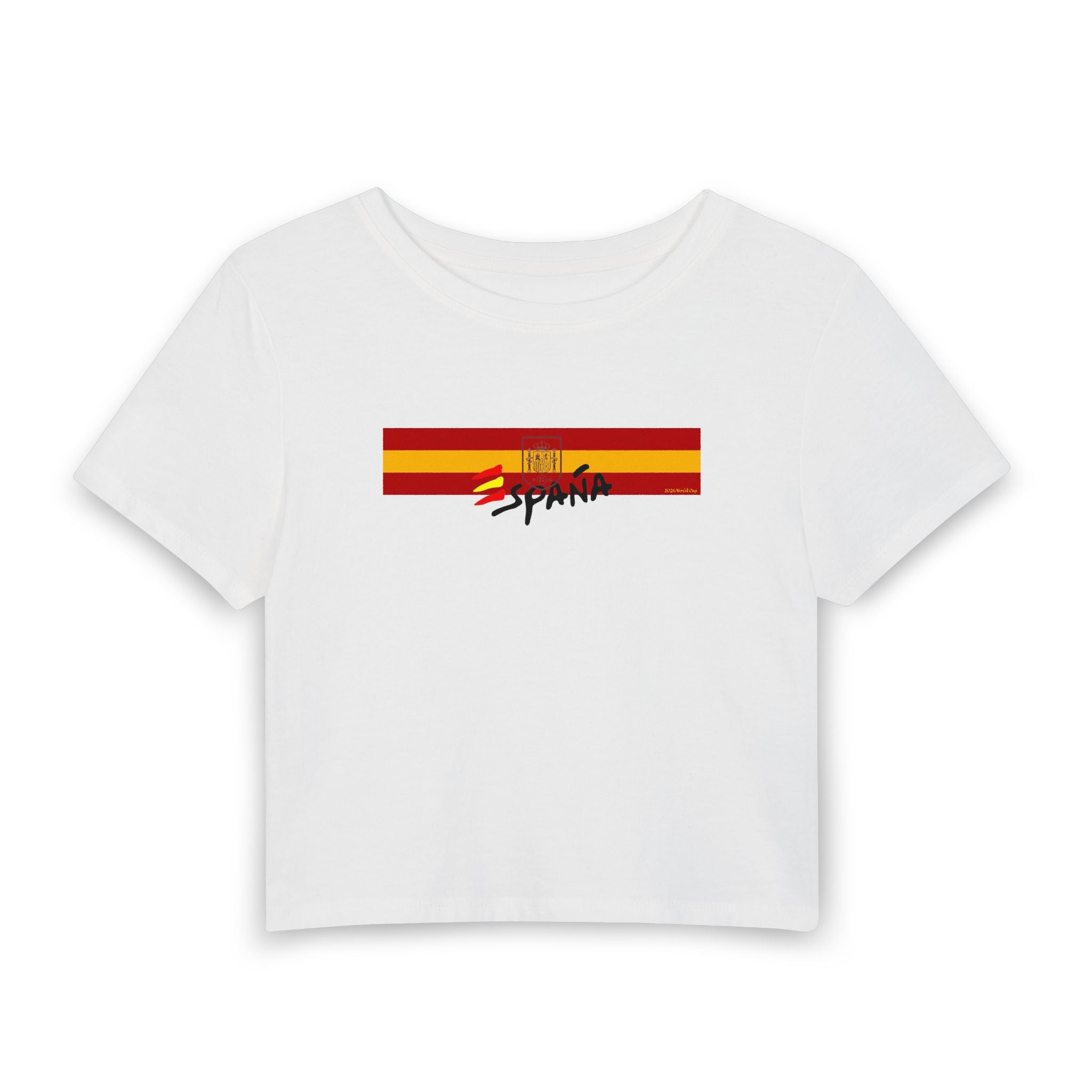 Spain Flag Crop Tee