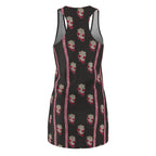 Floral Dress — Black & Red