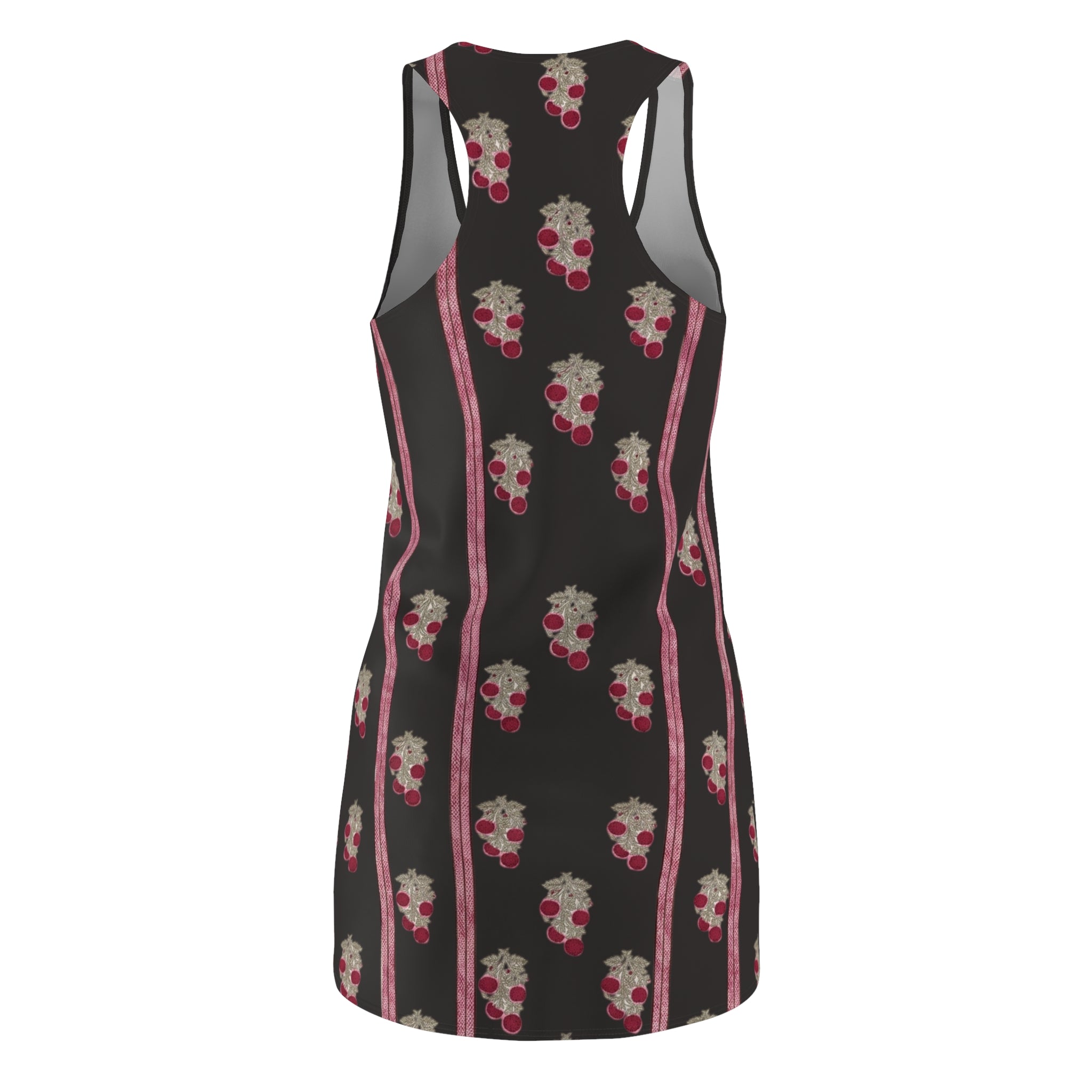 Floral Dress — Black & Red