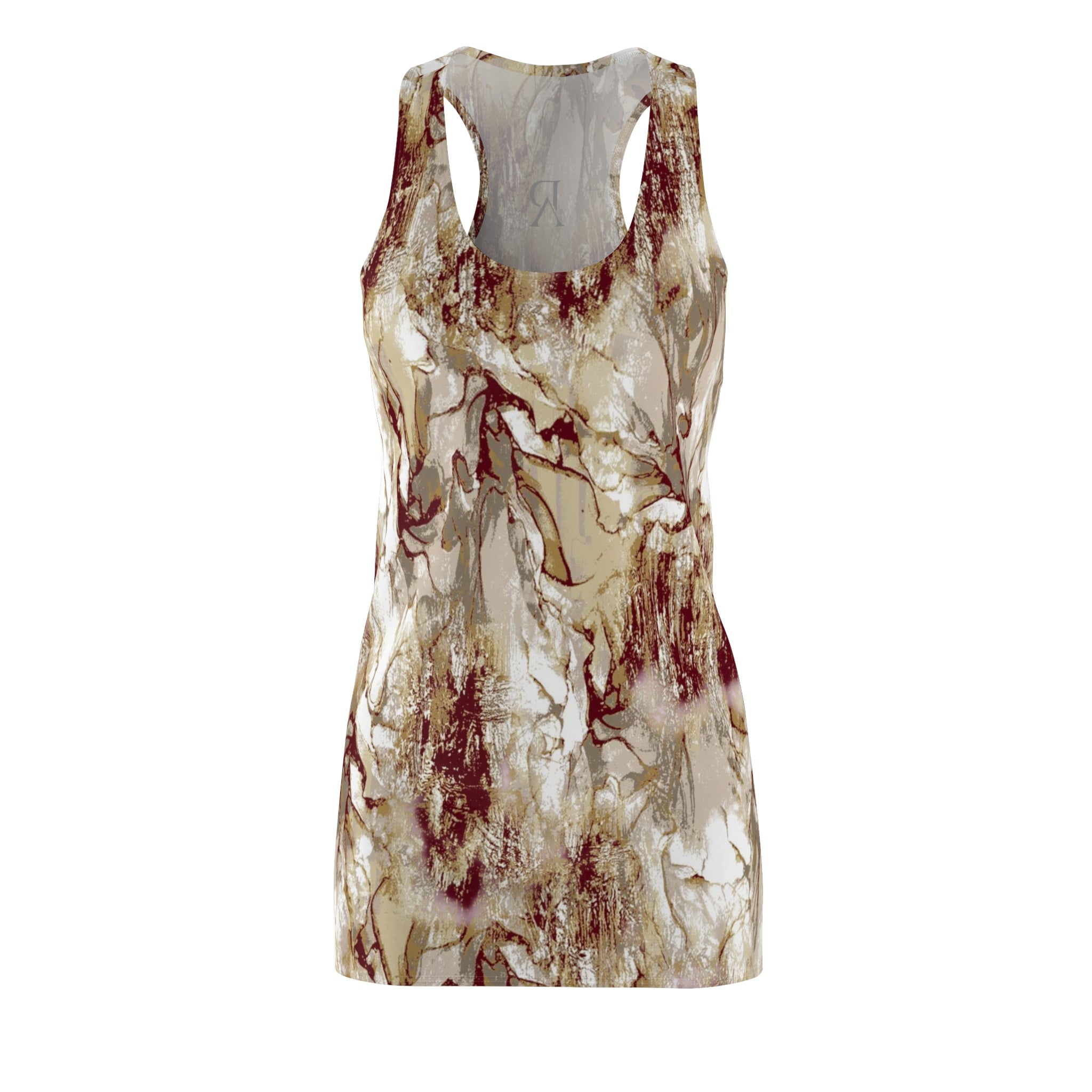 Marble Earth Tone Dress