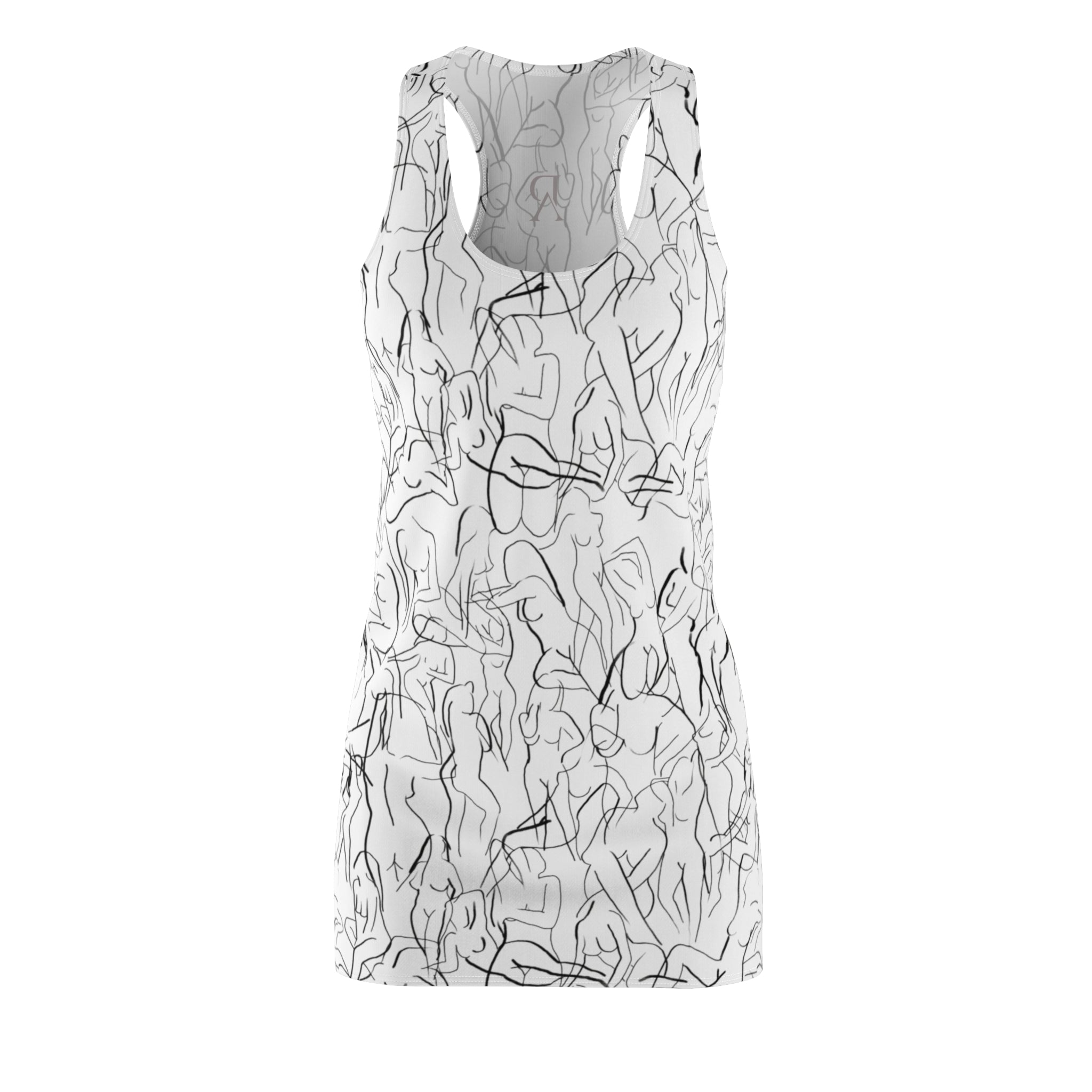 Abstract Line Dress