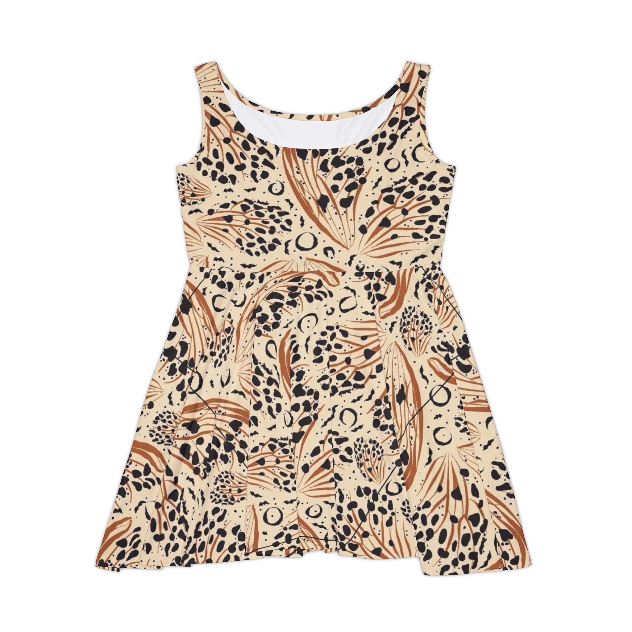 Boho Leopard Floral Dress