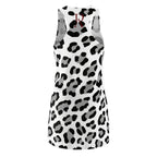Black & White Dress - Fitted Scoop Neck Bodycon Dress