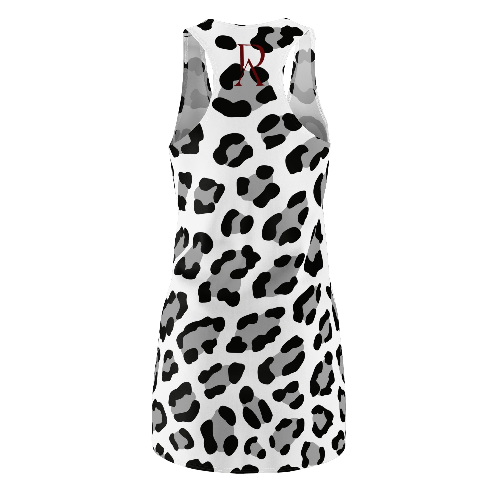 Black & White Dress - Fitted Scoop Neck Bodycon Dress