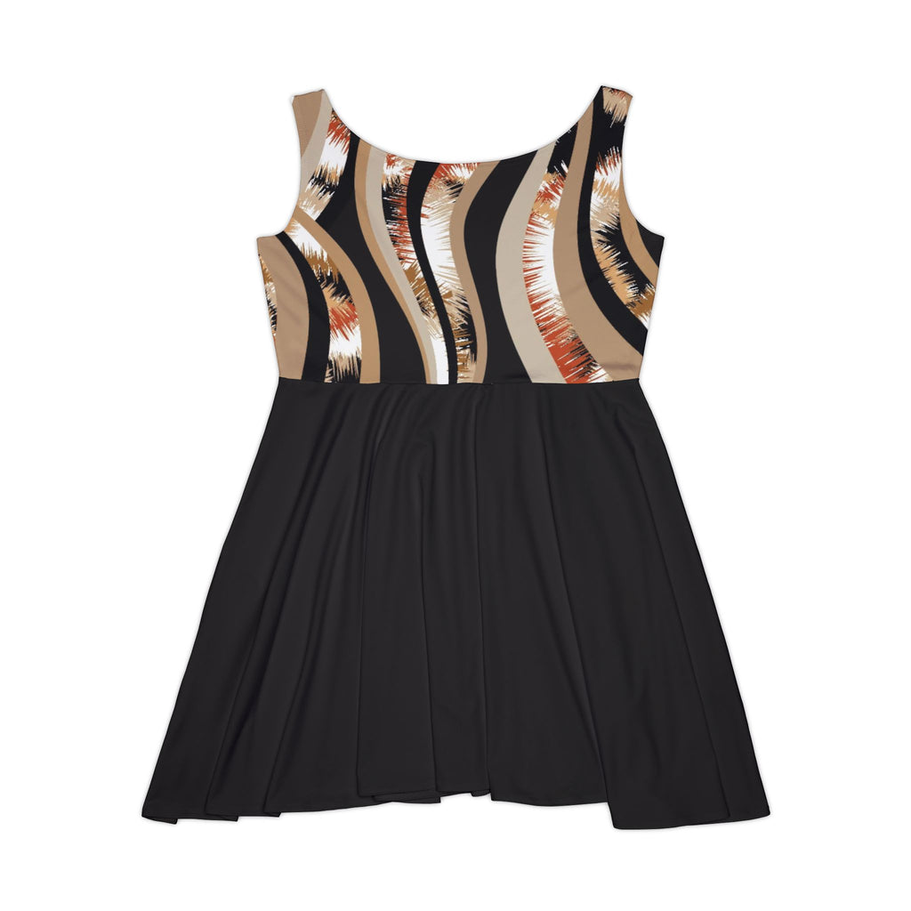 Abstract Neutral Wave Dress
