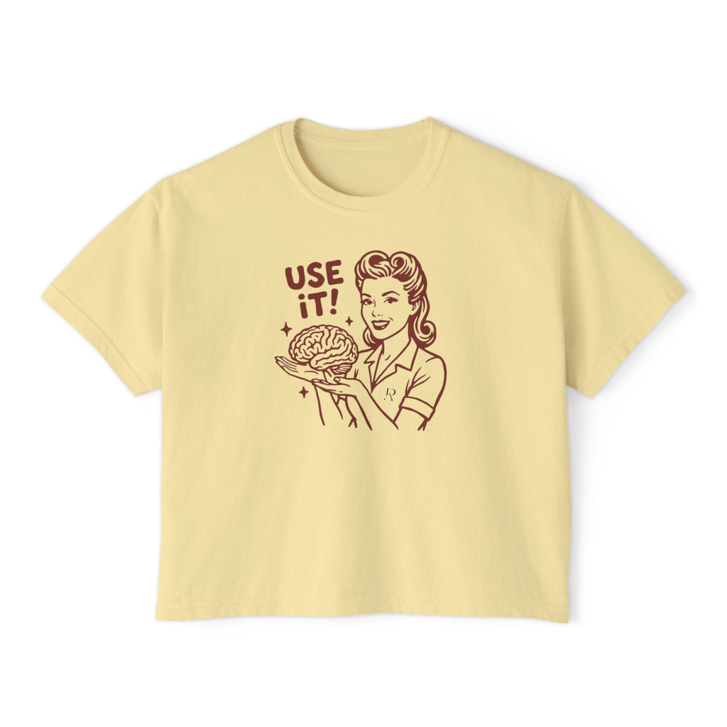 Use It Brain Retro Crop Top