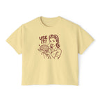 Use It Brain Retro Crop Top