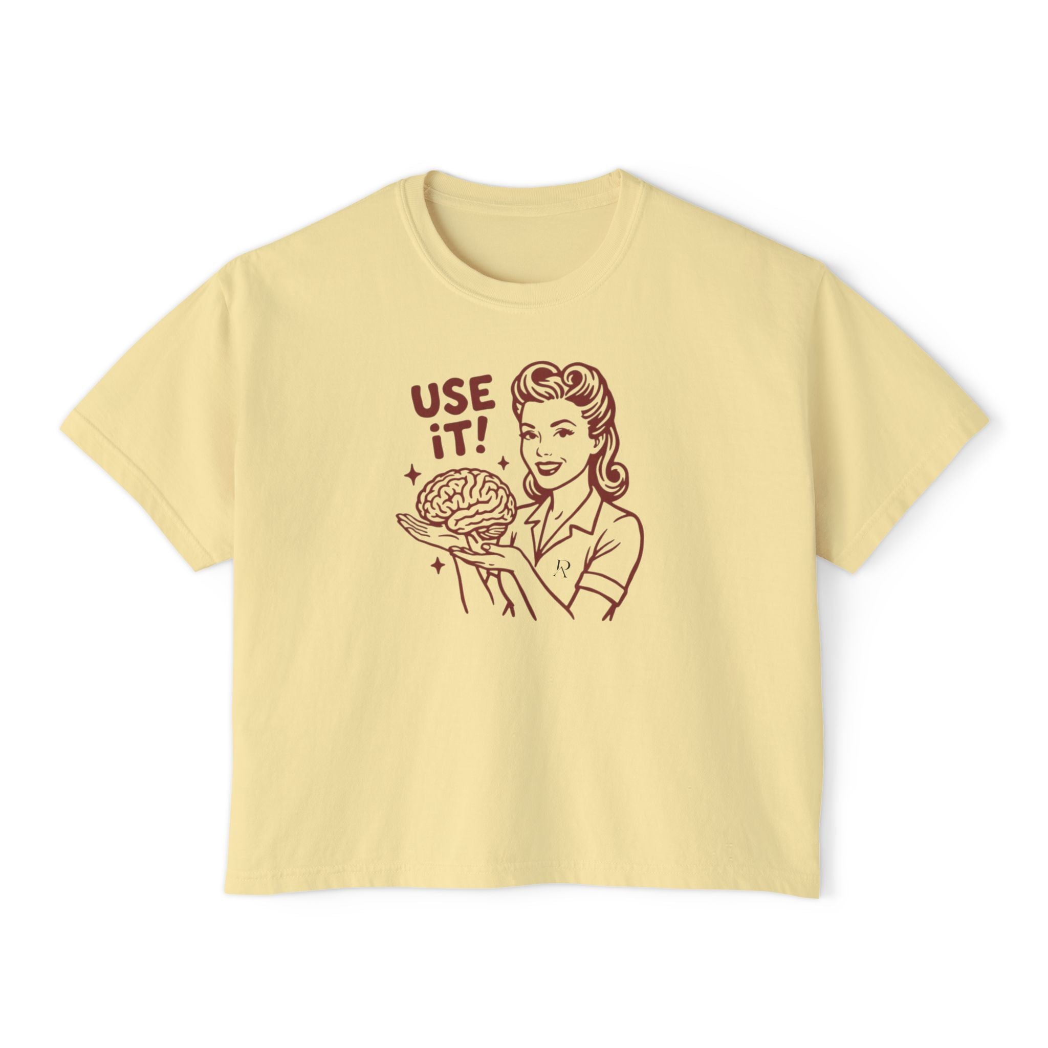 Use It Brain Retro Crop Top