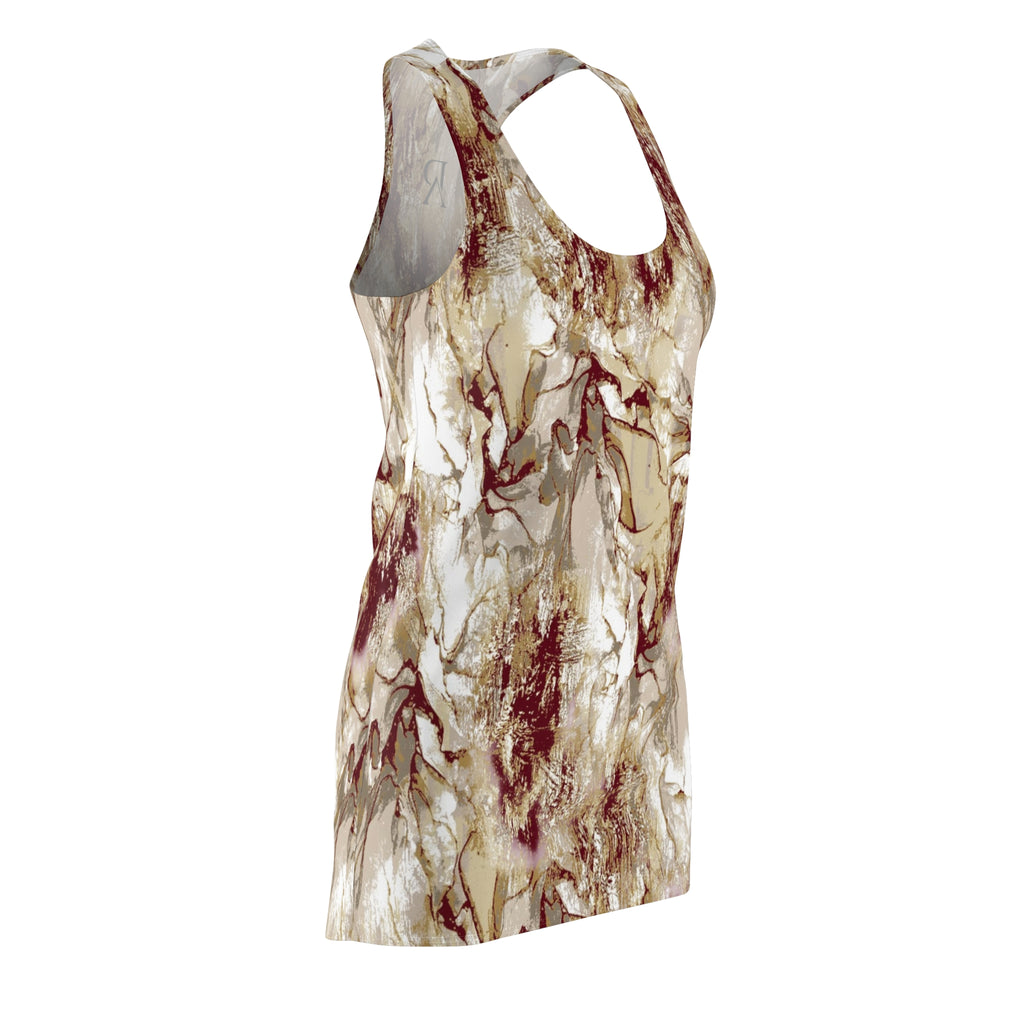 Marble Earth Tone Dress