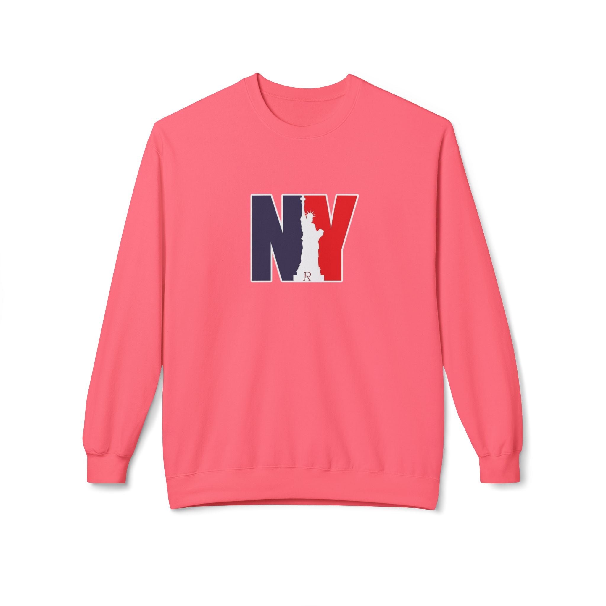 NY Statue of Liberty Silhouette Sweatshirt | New York Flag Colours