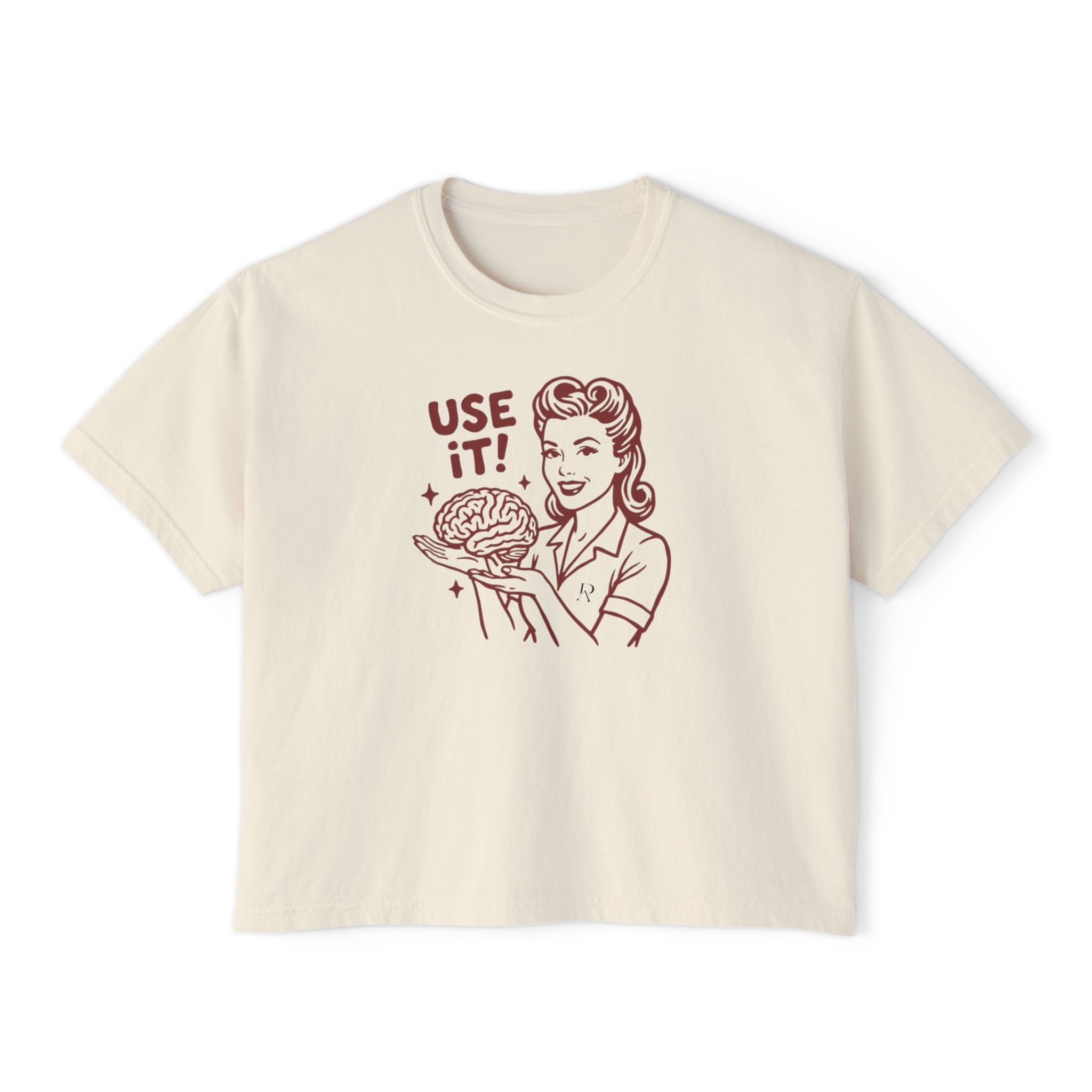 Use It Brain Retro Crop Top