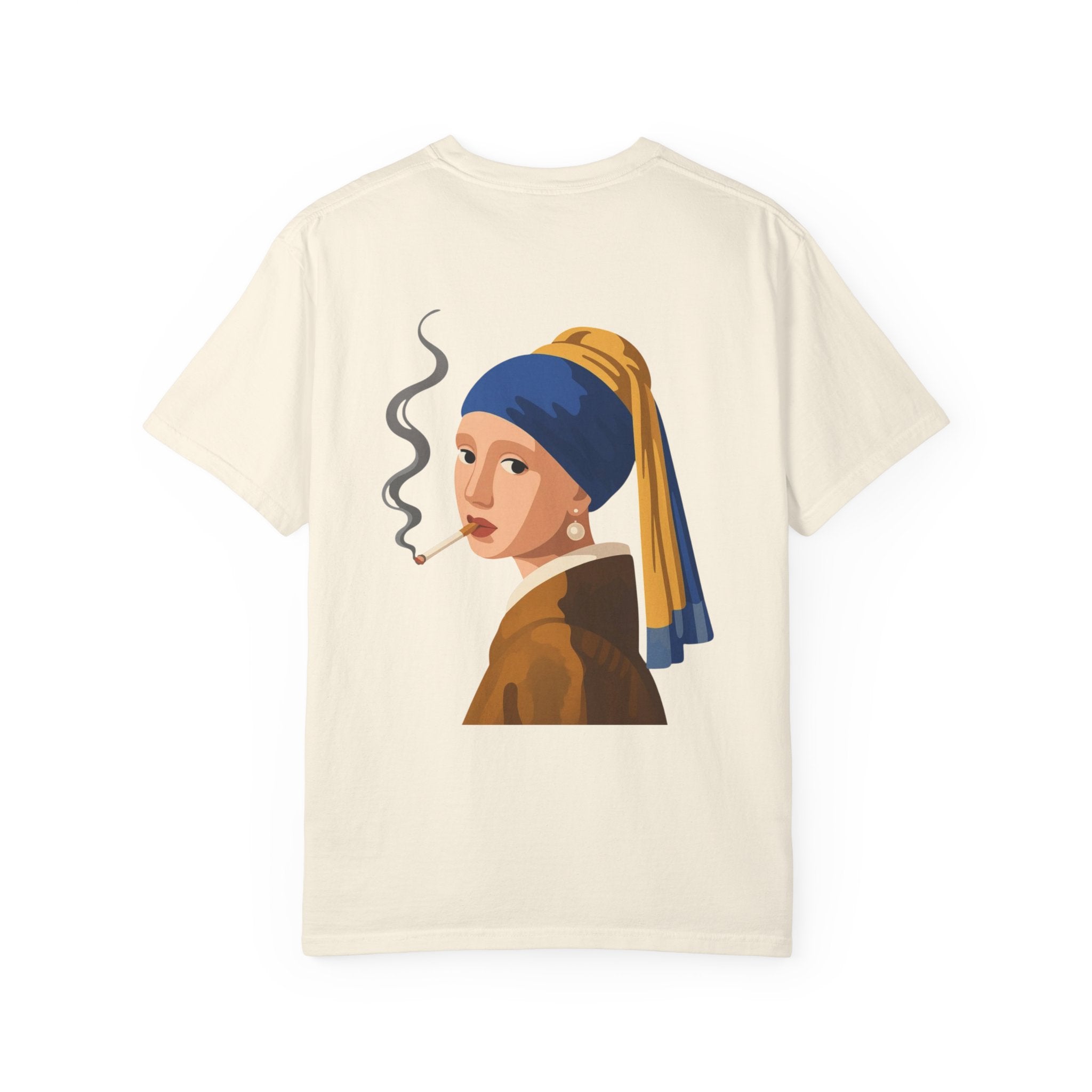 Smoking Girl with Pearl Tee