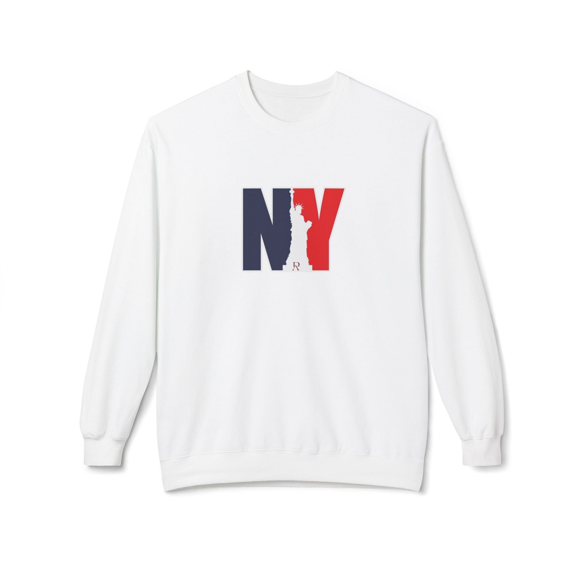 NY Statue of Liberty Silhouette Sweatshirt | New York Flag Colours