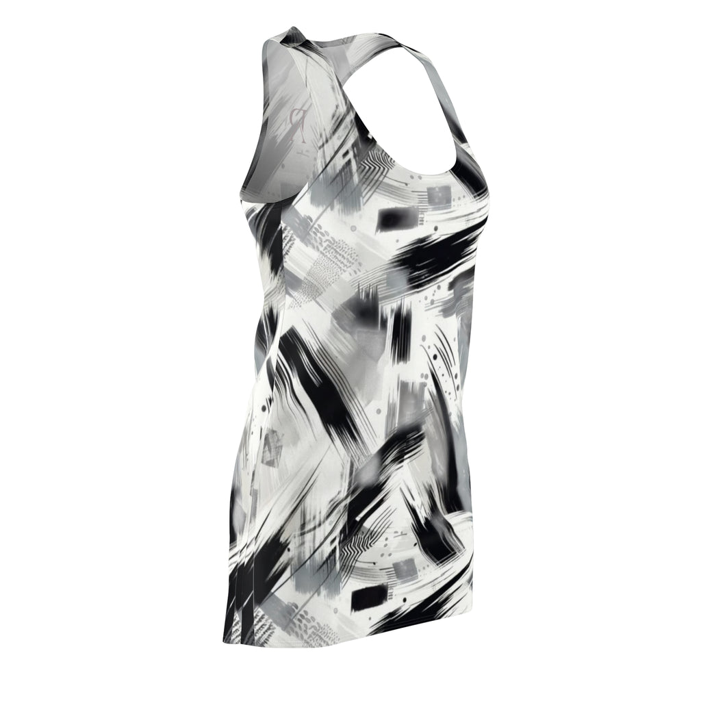 Black & White Dress — Brushstroke