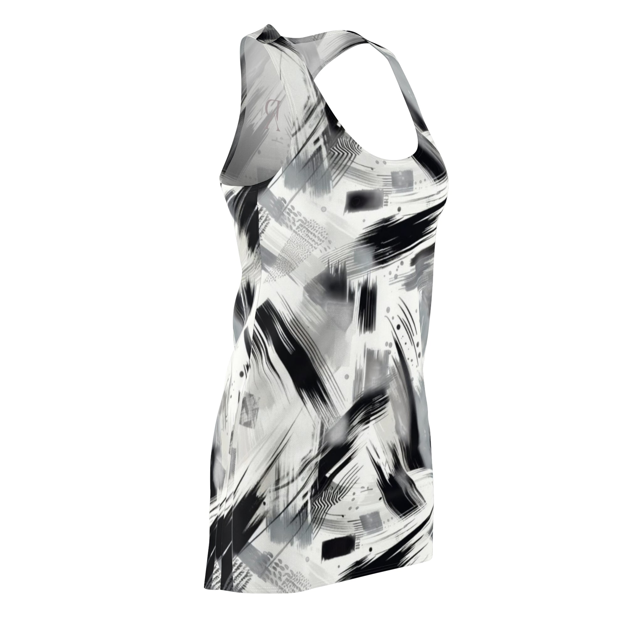 Black & White Dress — Brushstroke