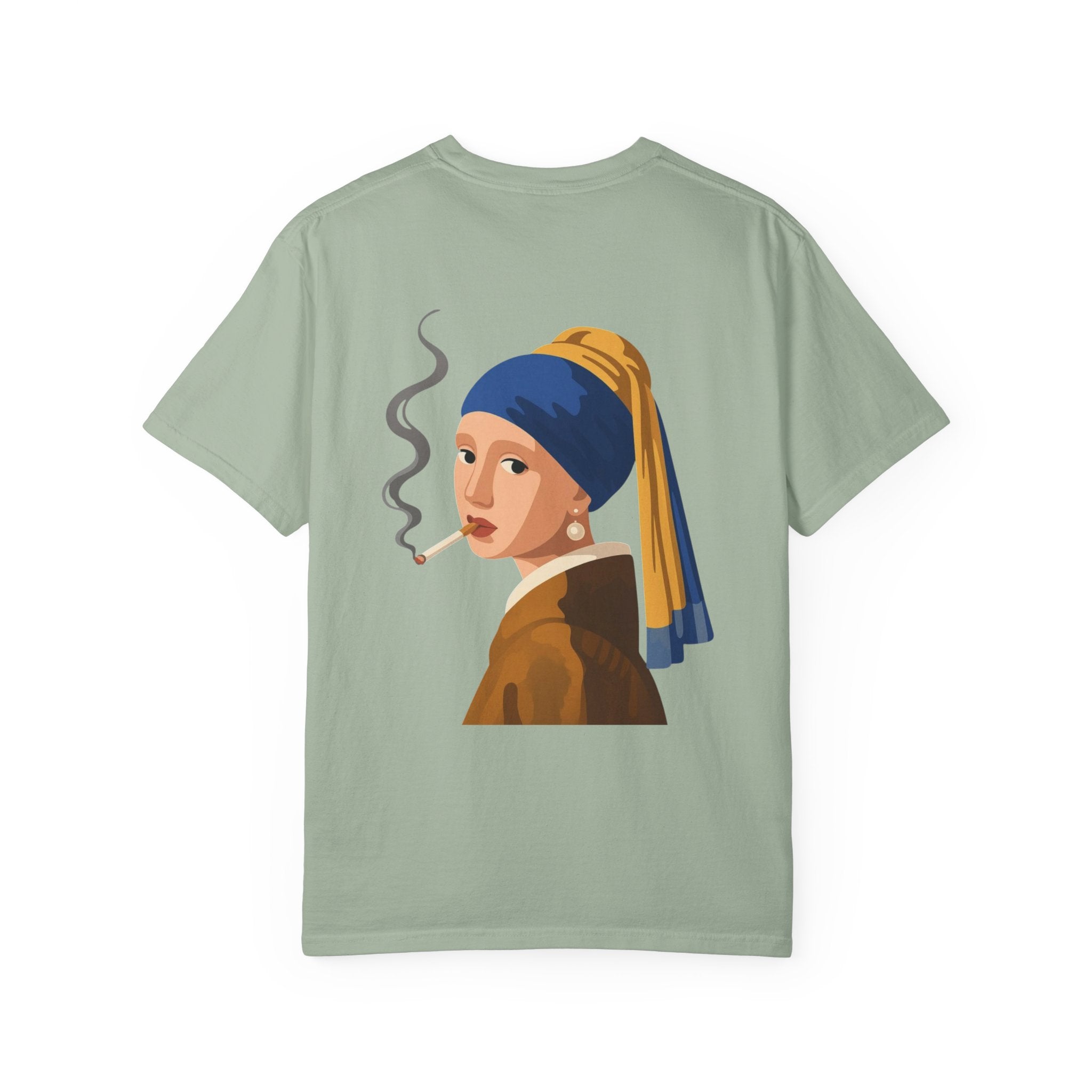 Smoking Girl with Pearl Tee