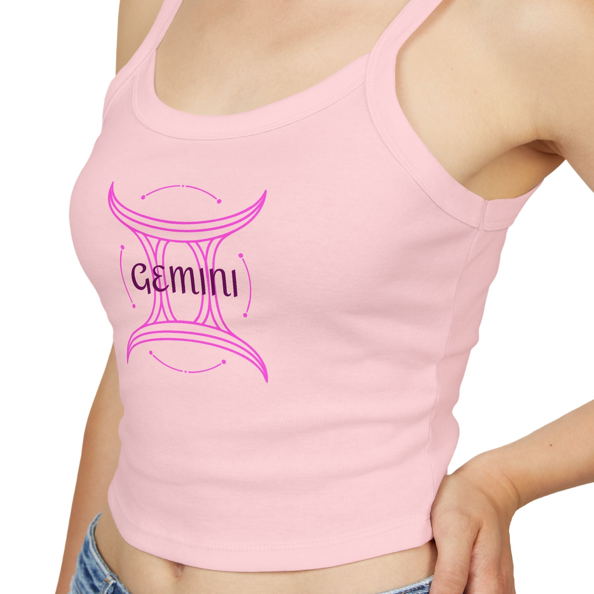 Gemini Crop Tank Top Zodiac