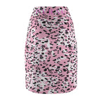 Pink Leopard Pencil Skirt
