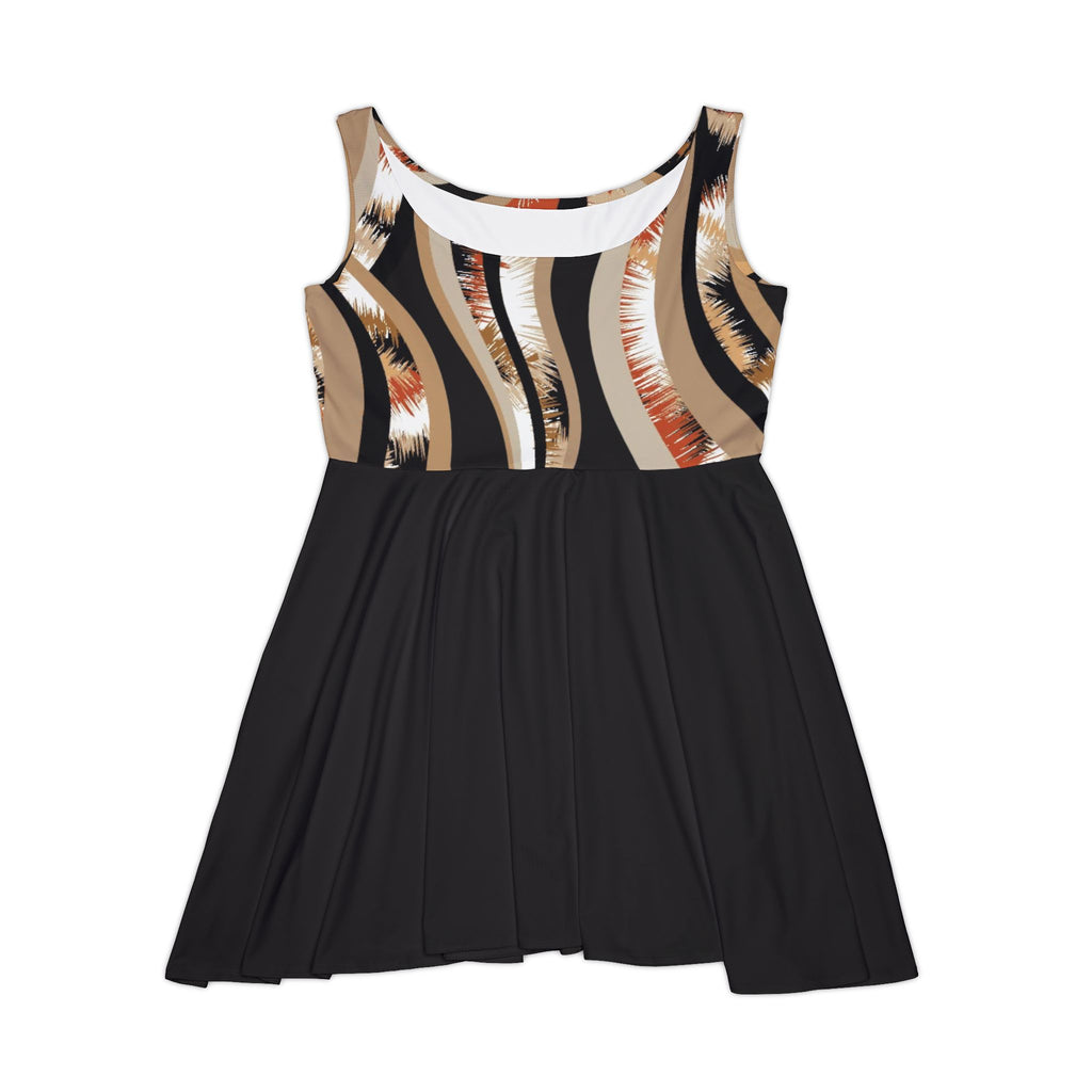 Abstract Neutral Wave Dress