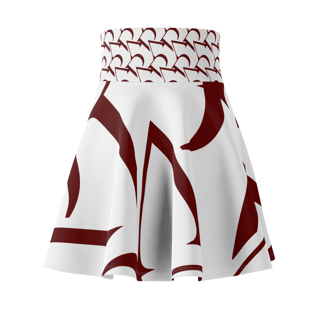 Minimalist Skirt, High Waisted Patterned Pyrau