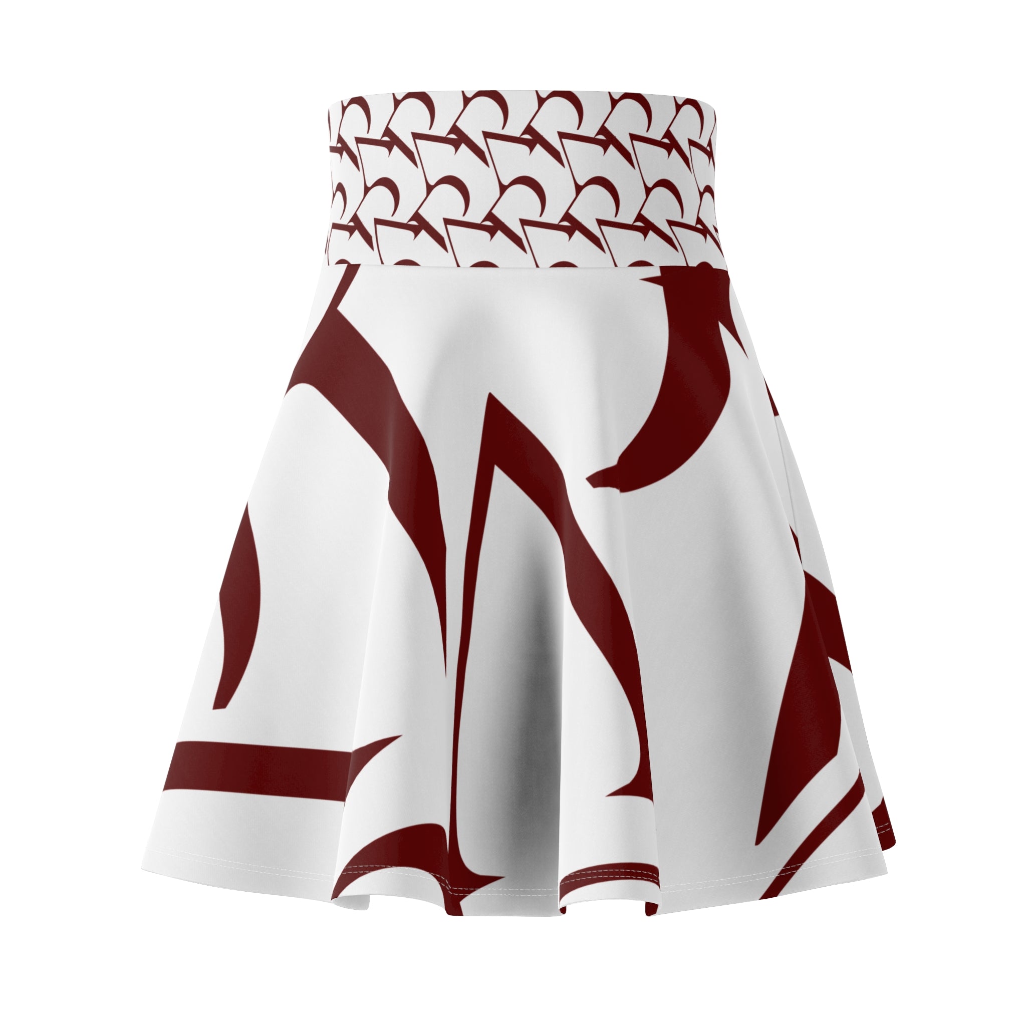 Minimalist Skirt, High Waisted Patterned Pyrau