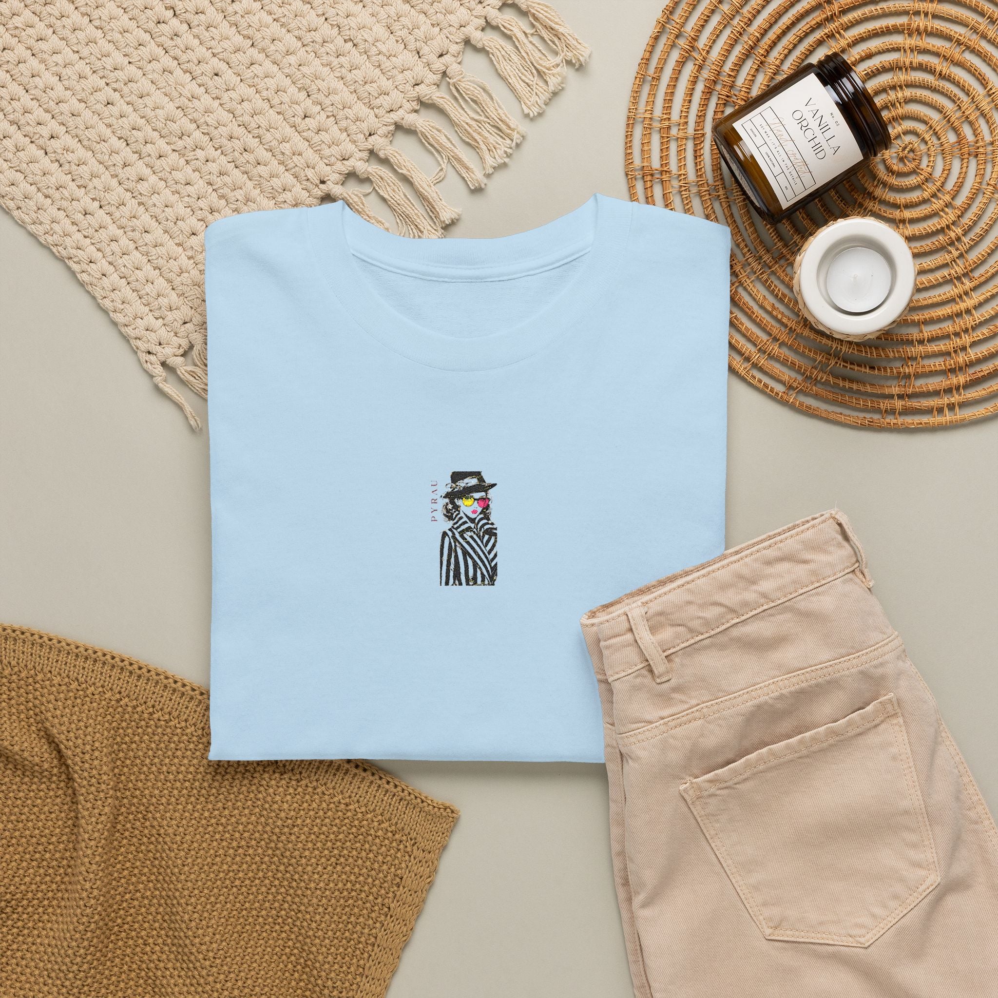 Embroidered Zebra Tee