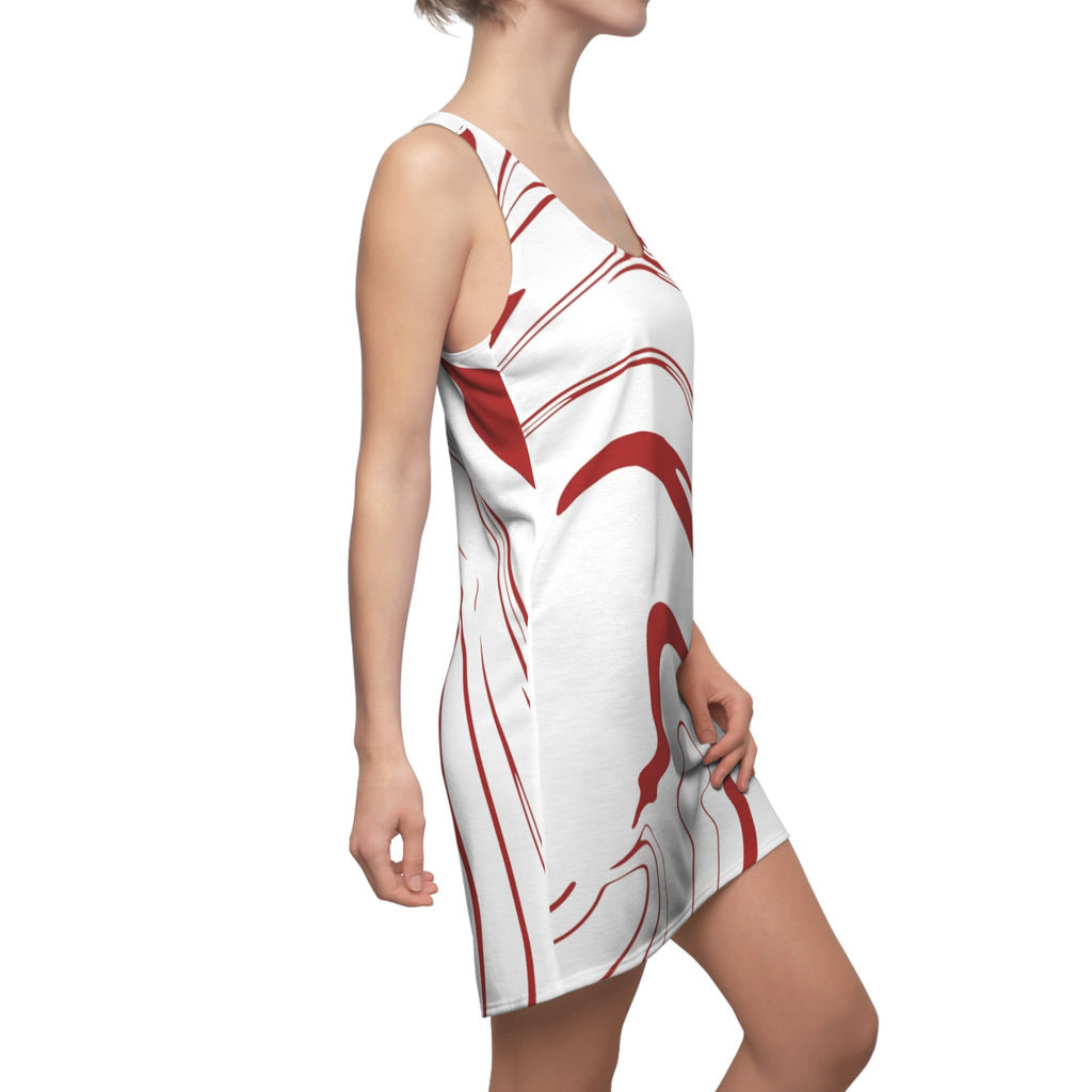Red Swirl Dress