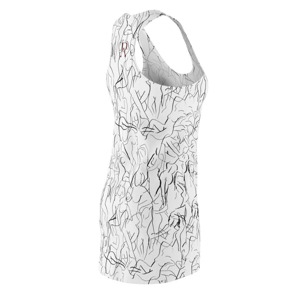 Abstract Line Dress