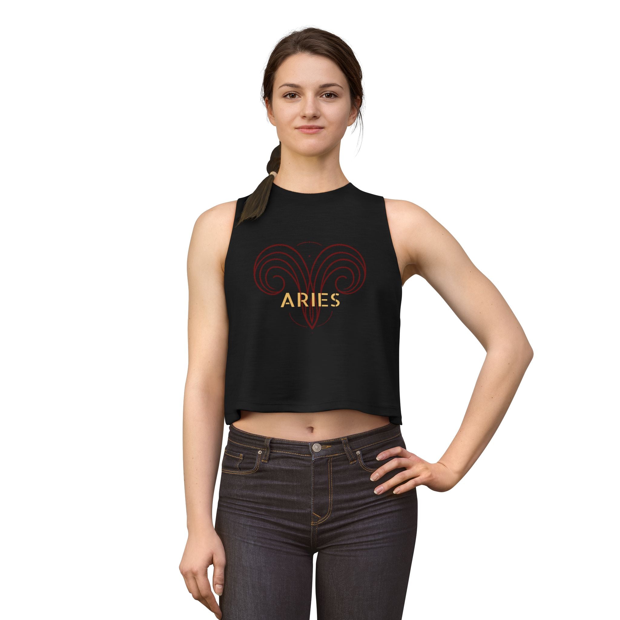 Aries Zodiac Crop Top