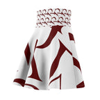Minimalist Skirt, High Waisted Patterned Pyrau
