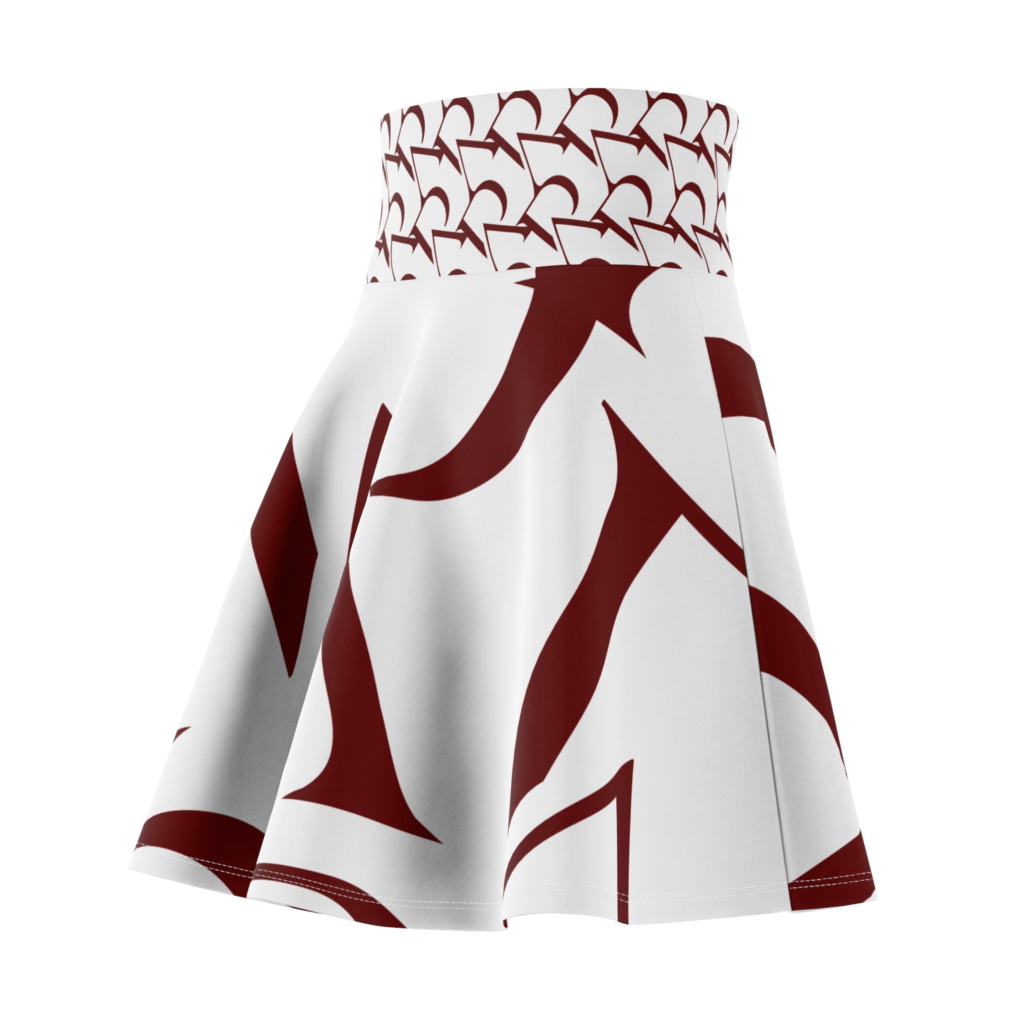 Minimalist Skirt, High Waisted Patterned Pyrau