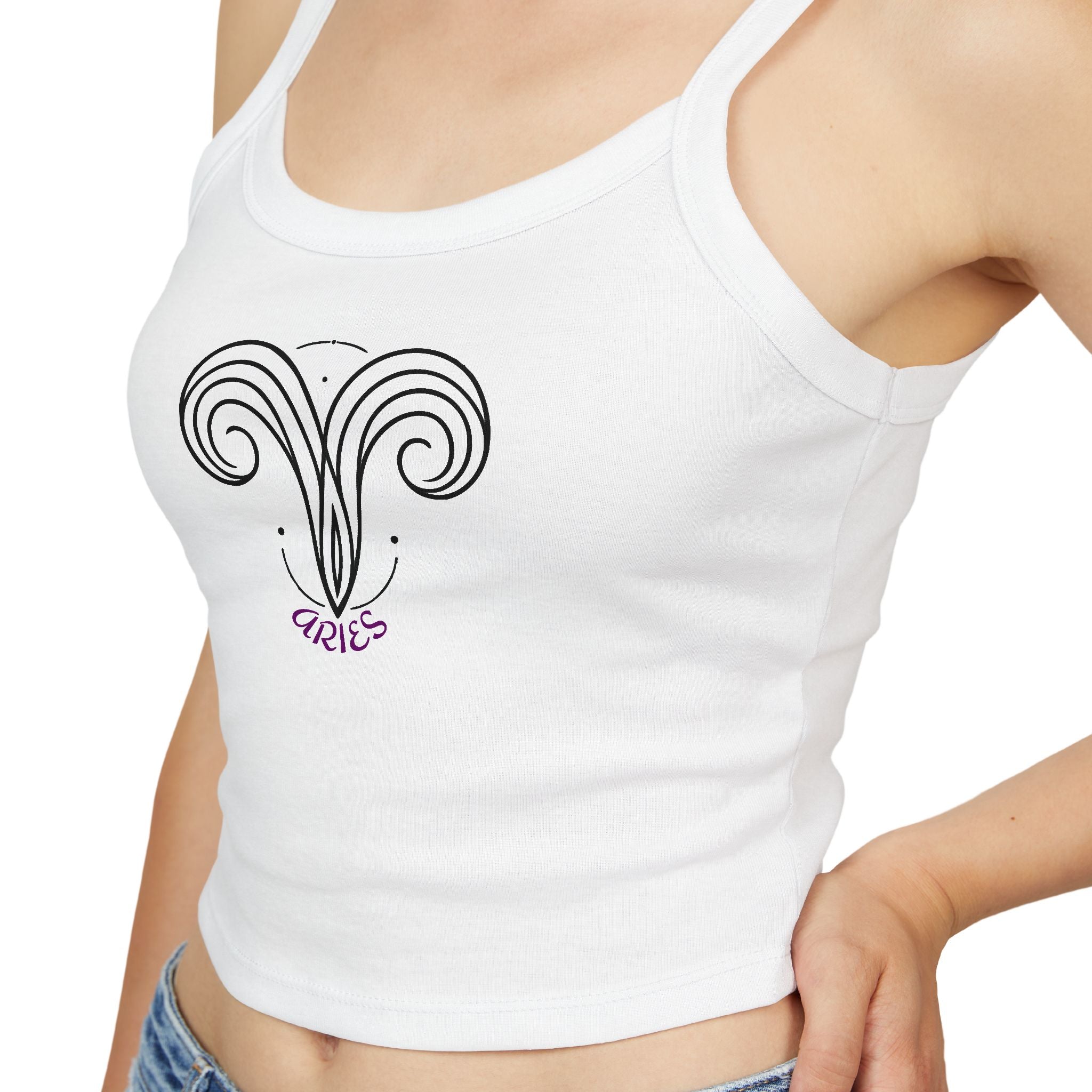 Aries Zodiac Crop Tank Top
