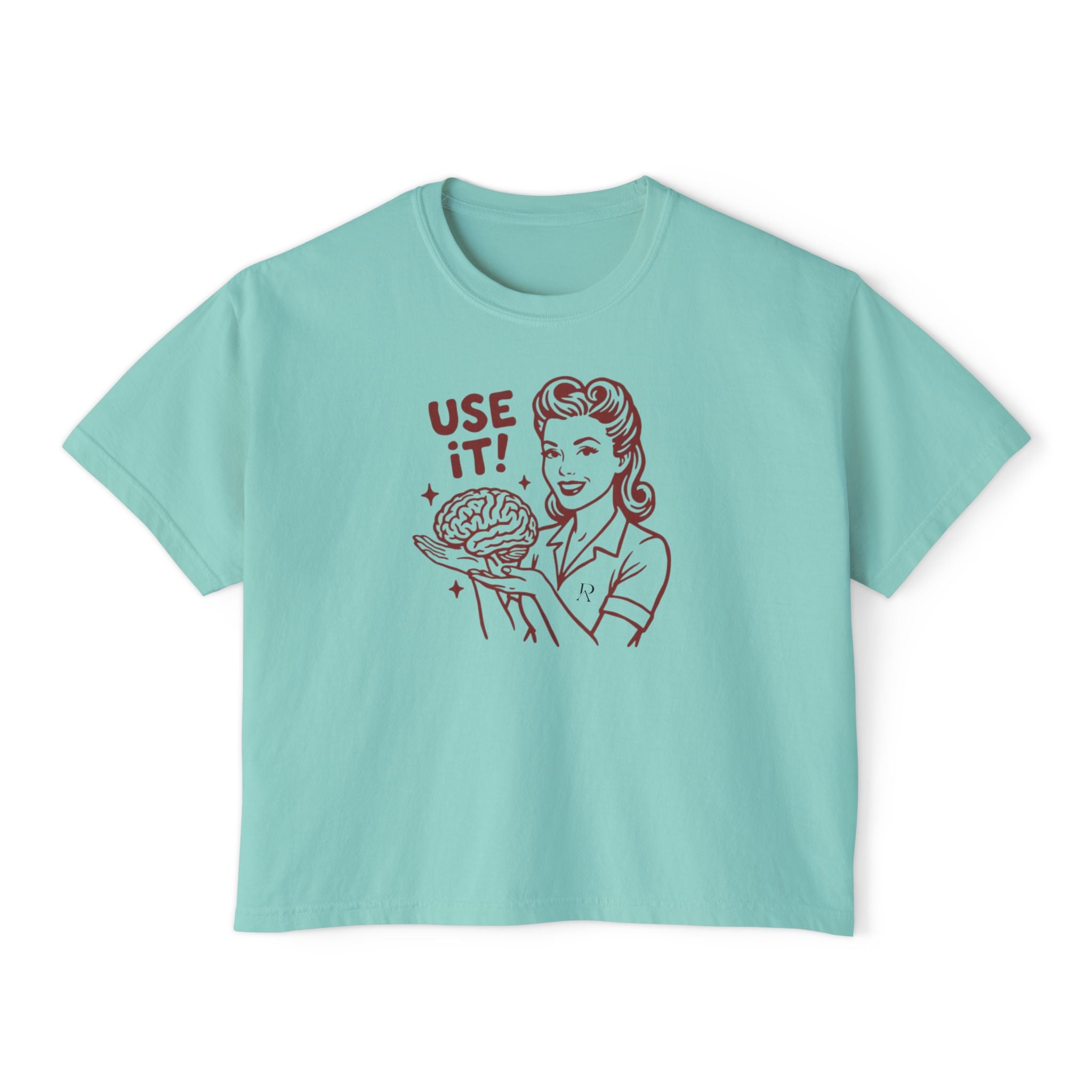 Use It Brain Retro Crop Top