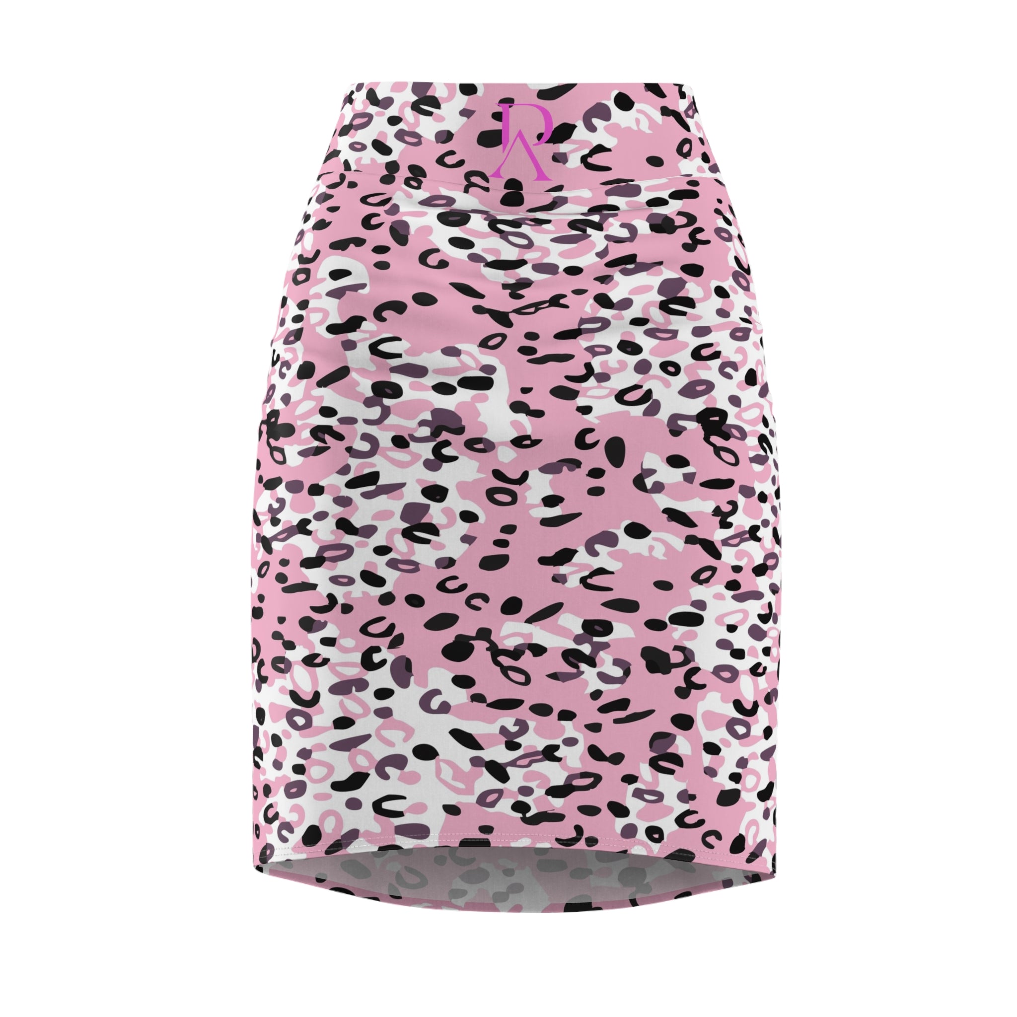Pink Leopard Pencil Skirt
