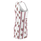 Floral Stripe Dress — Vintage Berry Bouquet