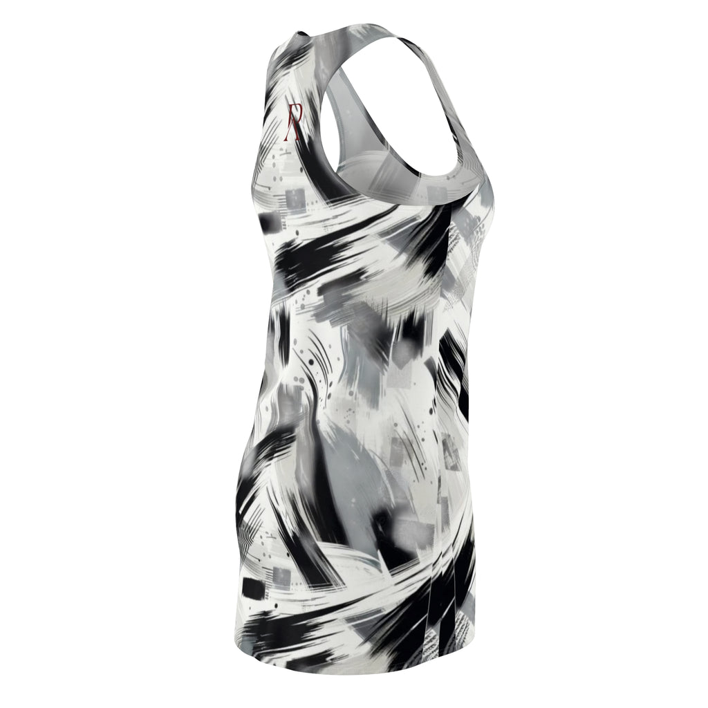 Black & White Dress — Brushstroke