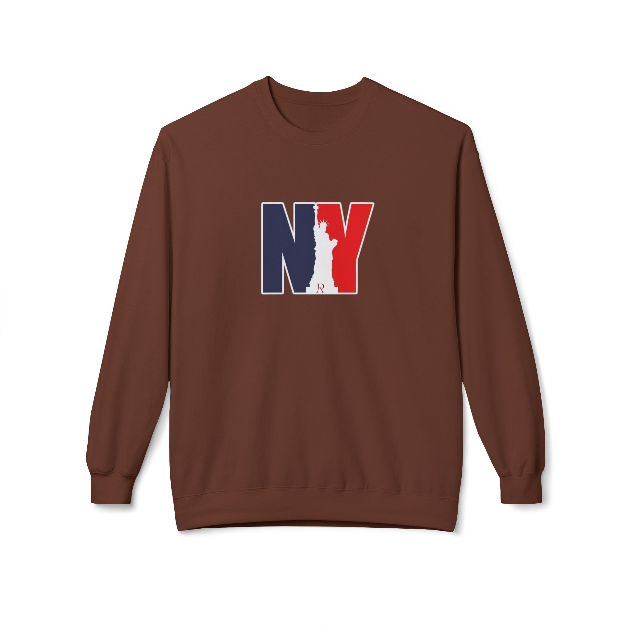 NY Statue of Liberty Silhouette Sweatshirt | New York Flag Colours