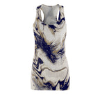 Marbled Navy & Cream Dress