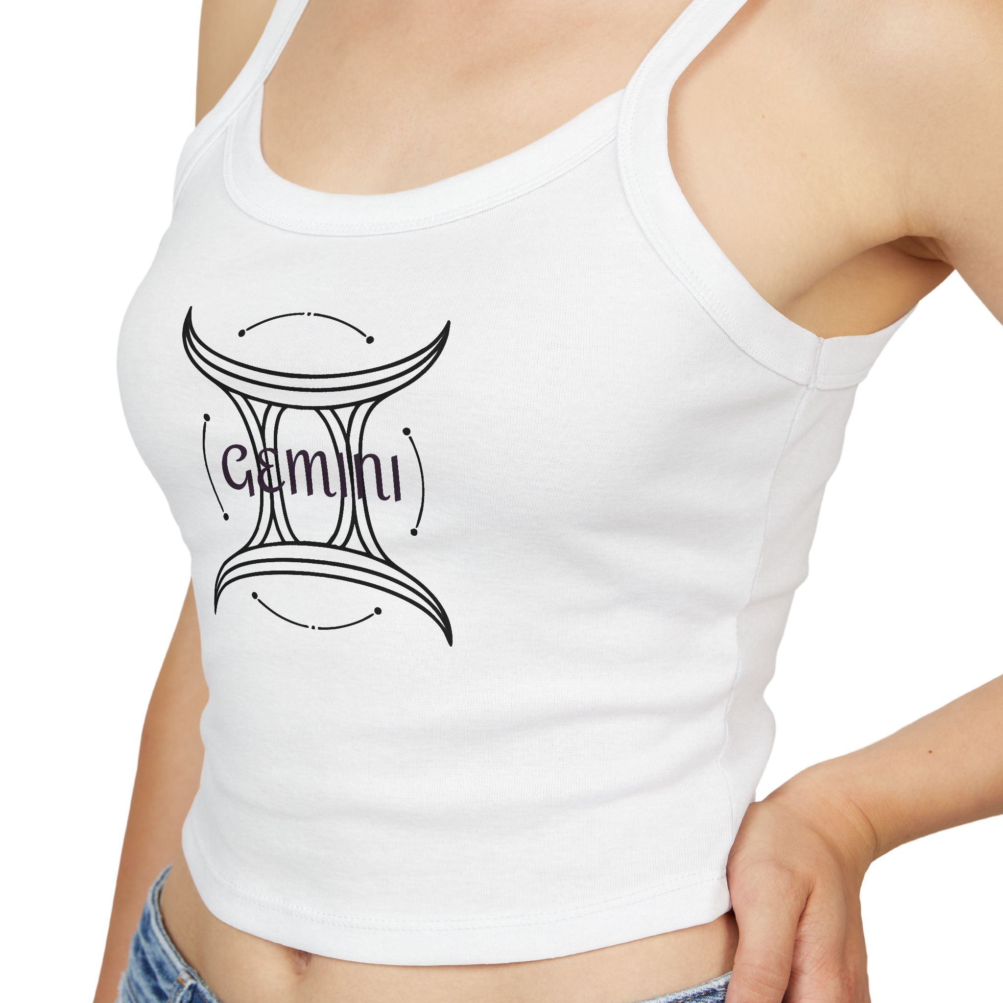 Gemini Crop Tank Top Zodiac